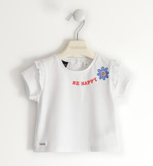 Girl's T-shirt with ruffles