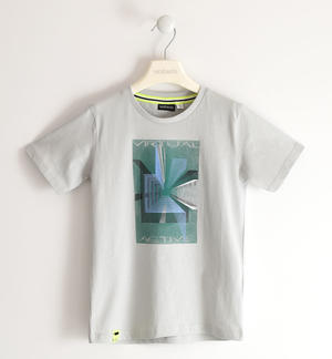 Boys¿ t-shirt with virtual print GREY