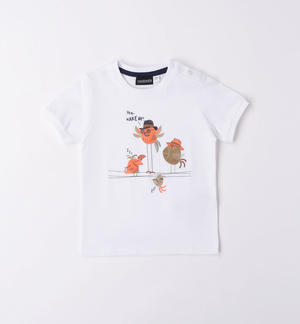 T-shirt bambino stampe varie BIANCO