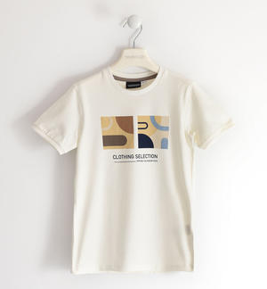 T-shirt per bambino con stampe diverse PANNA