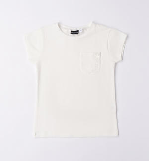 Girl's T-shirt with small pocket