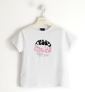 T-shirt ragazza stampa colorata