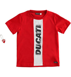 T-shirt Sarabanda interpreta Ducati 100% cotone ROSSO