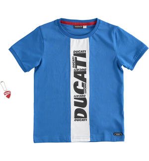 T-shirt Sarabanda interpreta Ducati 100% cotone BLU