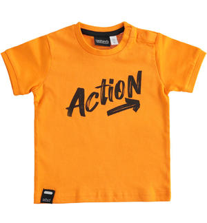 T-shirt sportiva bambino 100% cotone ARANCIONE