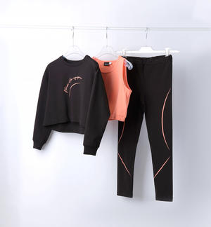 Girl's three-piece tracksuit