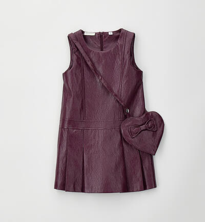 Abito bambina con borsa VIOLA