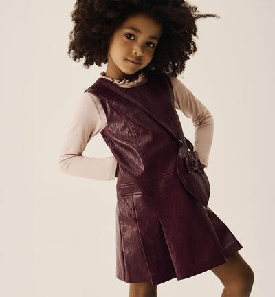 Abito bambina con borsa VIOLA