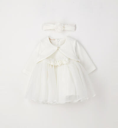 Baby girl's christening dress CREAM
