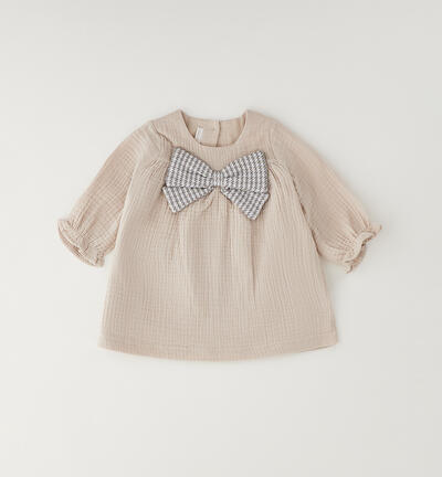 Minibanda baby girl dress BEIGE
