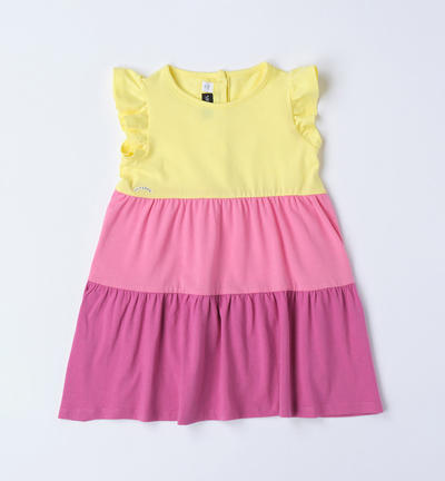 Girl's colourful dress YELLOW