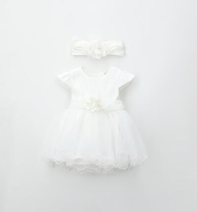 Baby girl christening dress CREAM