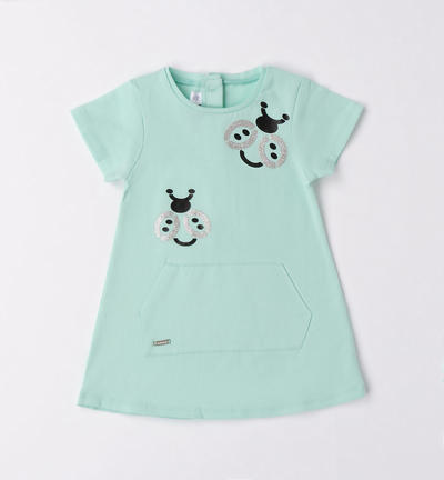 Girl's glitter dress GREEN
