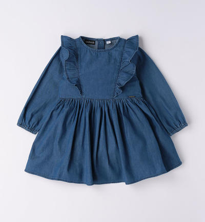 Girl's denim dress BLUE