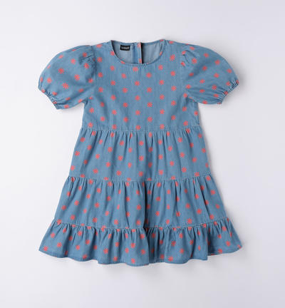 Girl's denim dress LIGHT BLUE