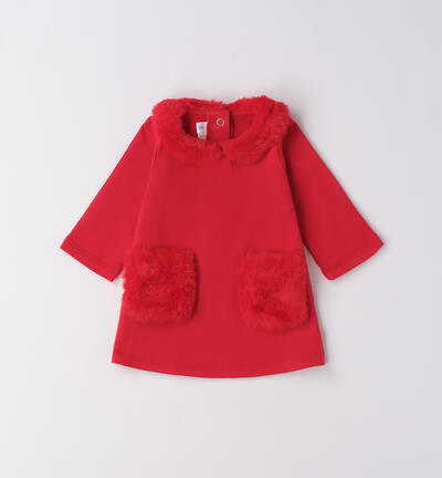 Abito per bimba neonata ROSSO