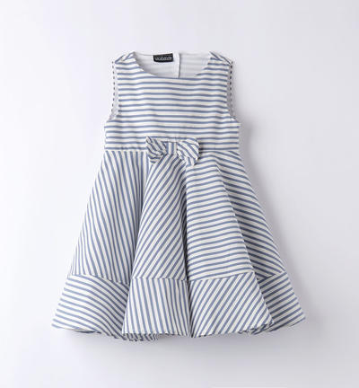 Girl's striped dress BLUE