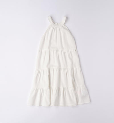 Girl's halter neck dress CREAM