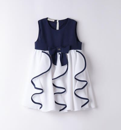 Girls' sleeveless dress BLUE