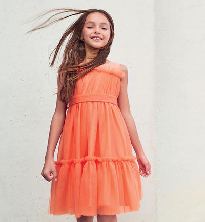 Abito tulle ragazza ARANCIONE