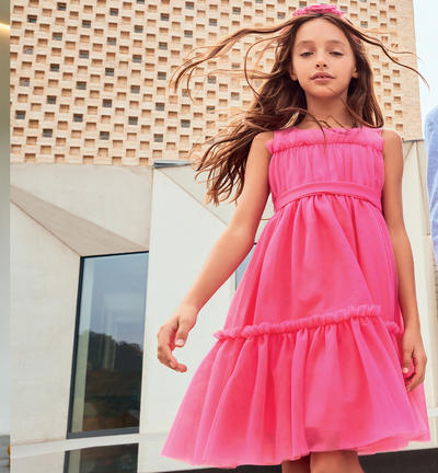 Abito tulle ragazza ROSA