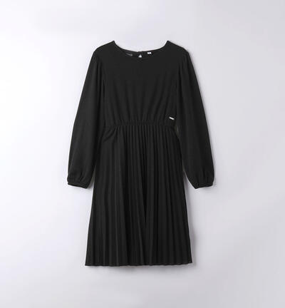 Girls' elegant dress in lurex BLACK