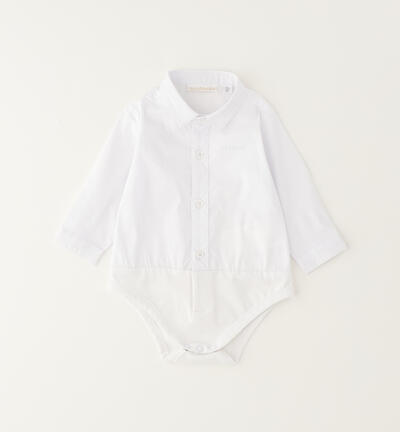 Body camicia neonato BIANCO