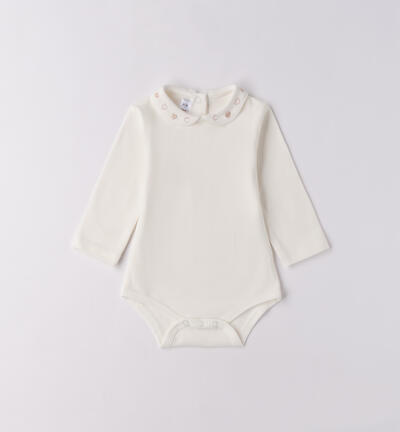 Bodysuit for baby girl CREAM