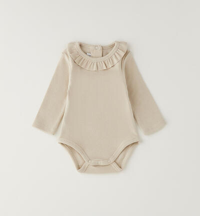 Baby Girl Bodysuit BEIGE