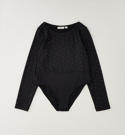 Body per ragazza NERO