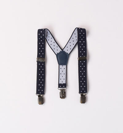 Boys' polka dot braces BLUE