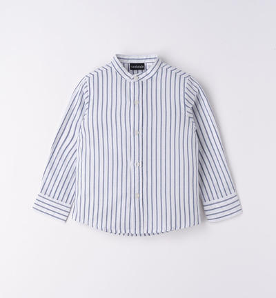 Boys' 100% cotton shirt BLUE