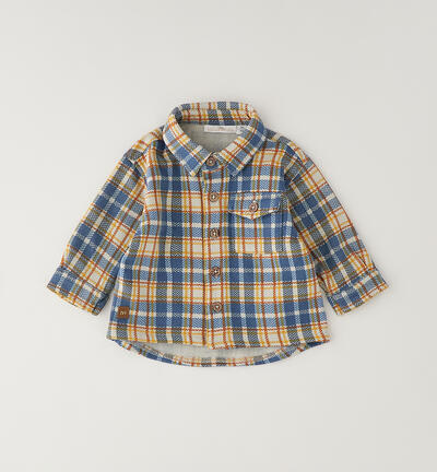 Children's checked shirt BEIGE