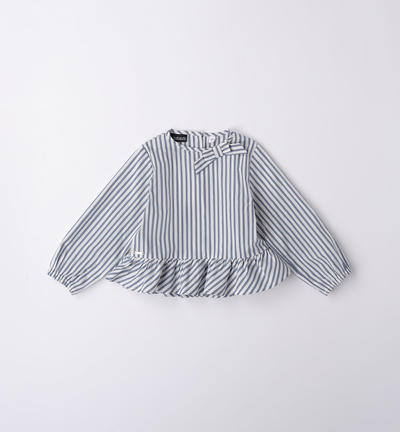 Girl's striped shirt BLUE