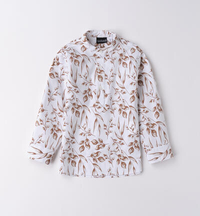 Camicia alla coreana bambino BIANCO