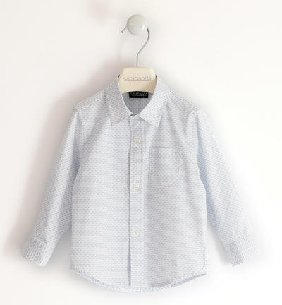 Boy's stretch poplin shirt WHITE