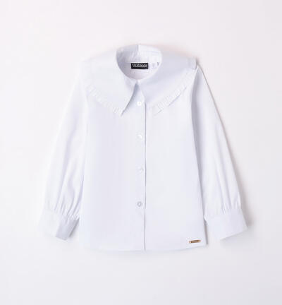 Girls' white shirt WHITE