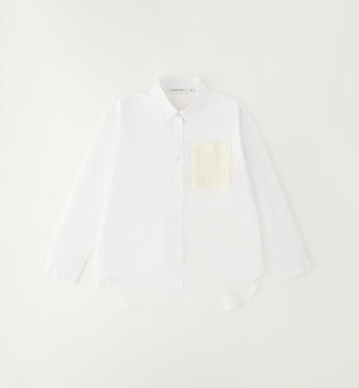 Camicia bianca ragazza BIANCO