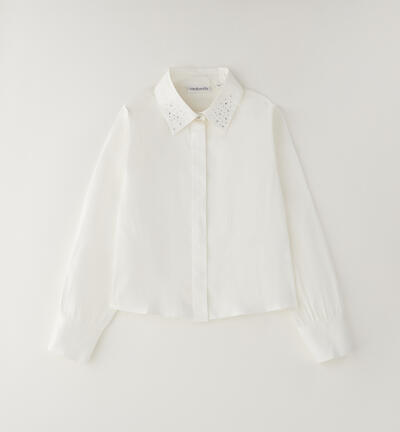 Camicia bianca ragazza PANNA