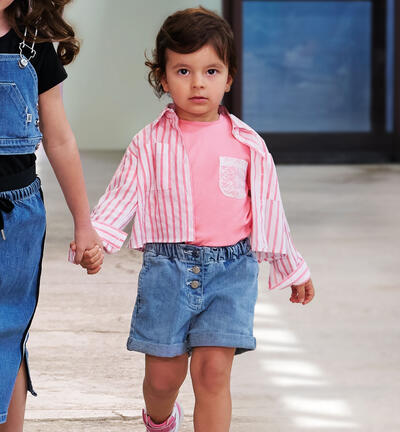 Girls' crop shirt PINK