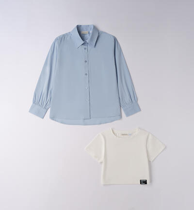 Camicia da ragazza BLU