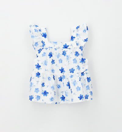 Camicia estiva bambina BIANCO