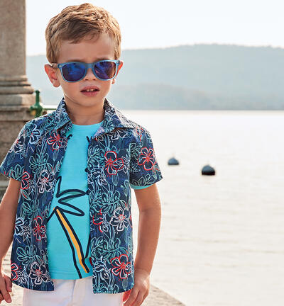 Boys' Hawaiian shirt BLUE