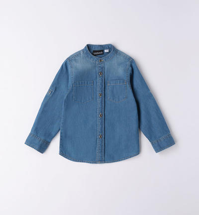 Boys' denim shirt BLUE