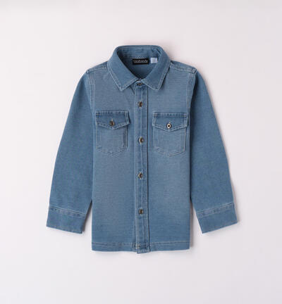 Boys' denim shirt BLUE