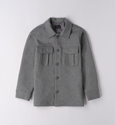 Shirt-style jacket for boys GREY