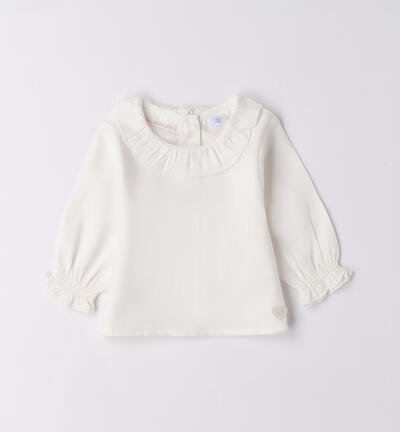 Camicia per neonata PANNA