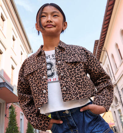 Camicia per ragazza MARRONE