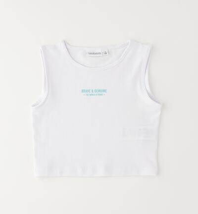 Canotta Sarabanda ragazza BIANCO