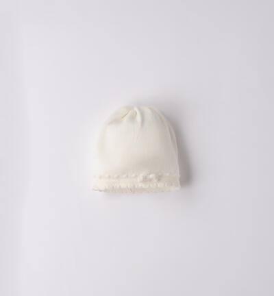 Cappellino da neonata PANNA